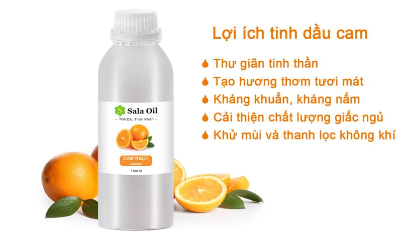 Tinh dầu cam giá sỉ lợi ích tinh dầu cam