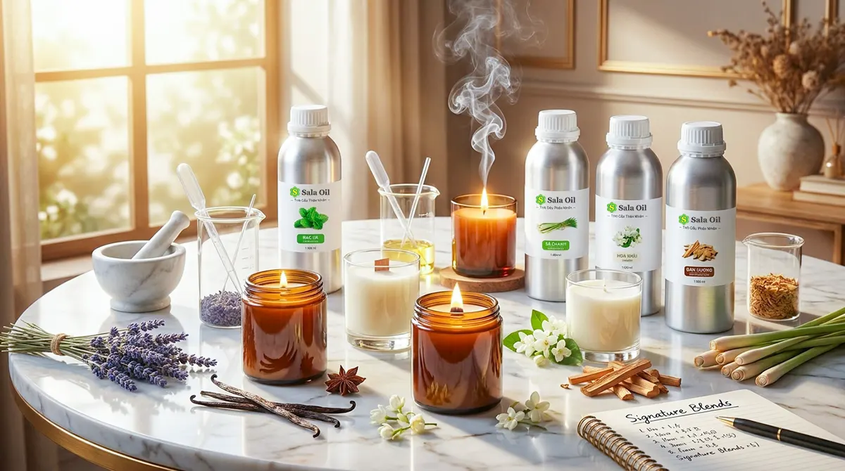 Sản xuất nến thơm chuyên nghiệp