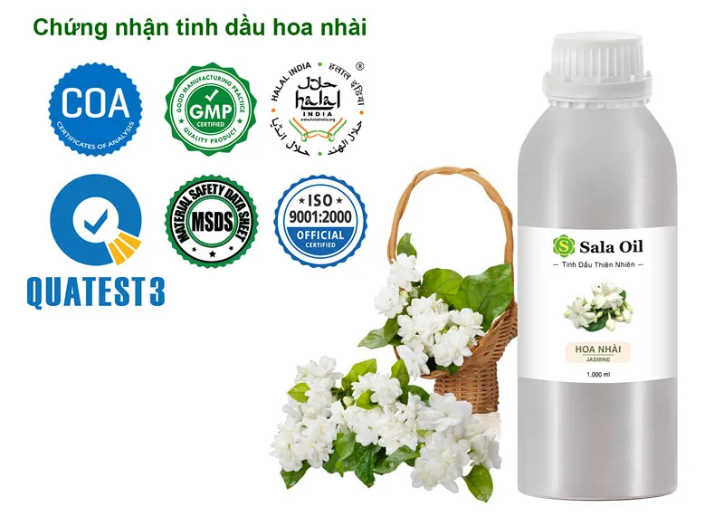 chứng nhận tinh dầu hoa nhài