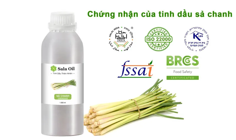 Tinh dầu sả chanh giá sỉ nhập khẩu Ấn Độ chứng nhận tinh dầu sả chanh