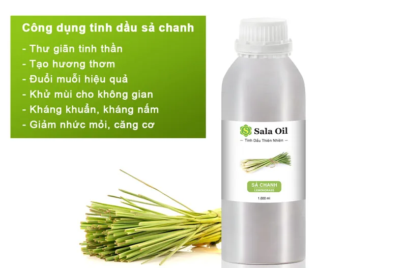 Tinh dầu sả chanh giá sỉ nhập khẩu Ấn Độ công dụng tinh dầu sả chanh