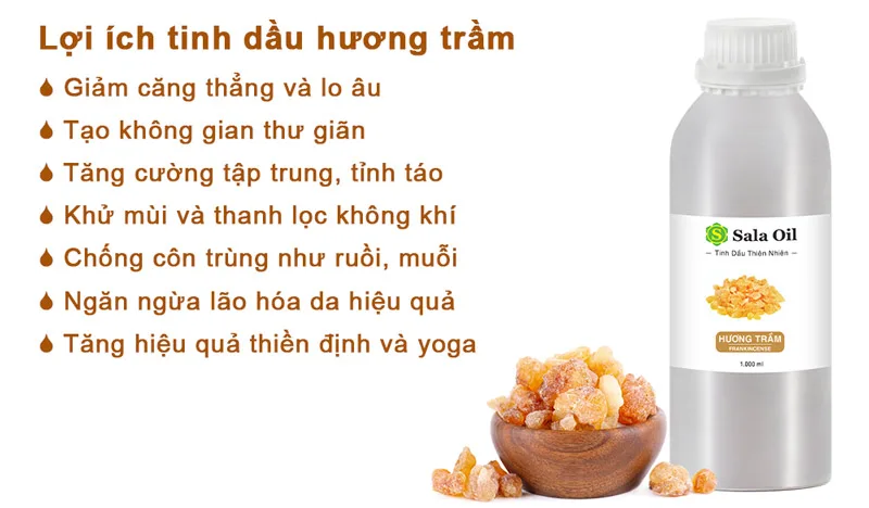 Tinh dầu hương trầm giá sỉ lợi ích tinh dầu hương trầm