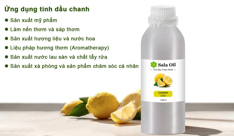 Tinh dầu chanh giá sỉ ứng dụng tinh dầu chanh