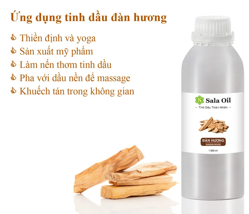 Tinh dầu đàn hương giá sỉ ứng dụng tinh dầu đàn hương