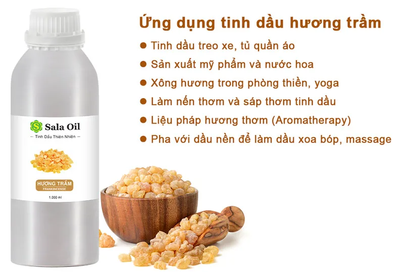 Tinh dầu hương trầm giá sỉ ứng dụng tinh dầu hương trầm