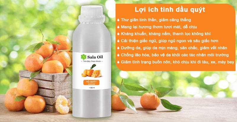Tinh dầu quýt giá sỉ lợi ích tinh dầu quýt