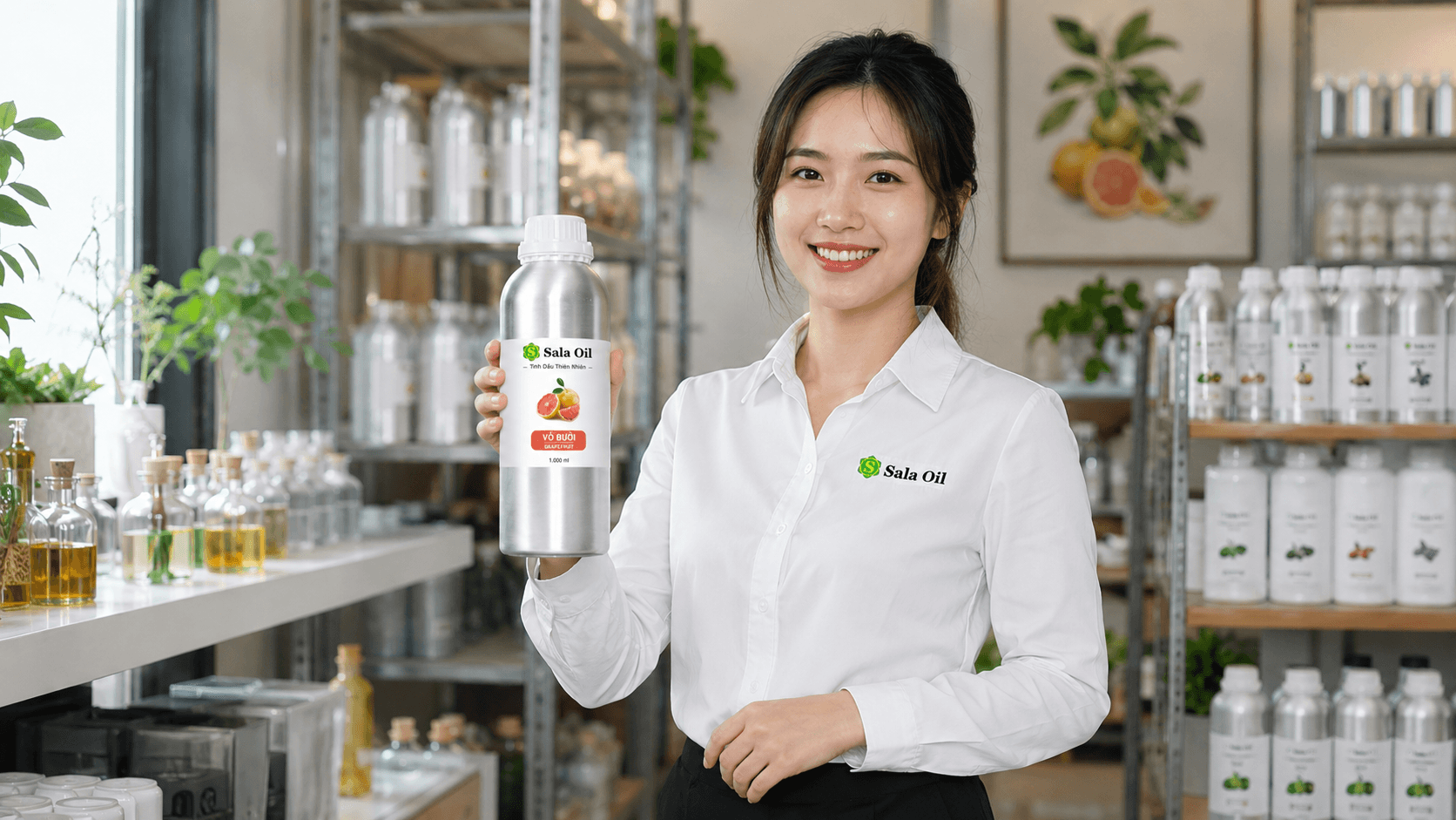Tinh dầu bưởi giá sỉ bán lít
