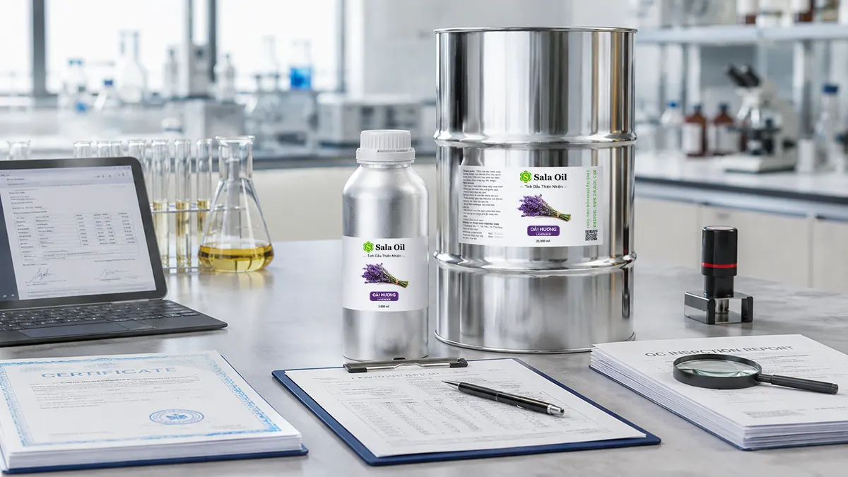 Tinh dầu oải hương giá sỉ - Bảng giá bán lít tại Sala Oil Tinh dầu oải hương nguyên chất bán sỉ