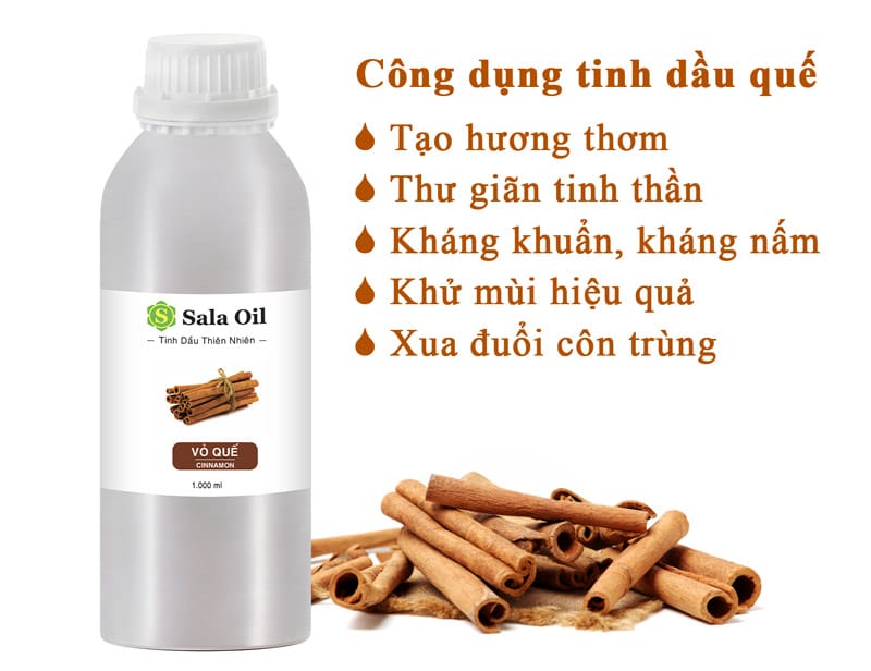 công dụng tinh dầu quế