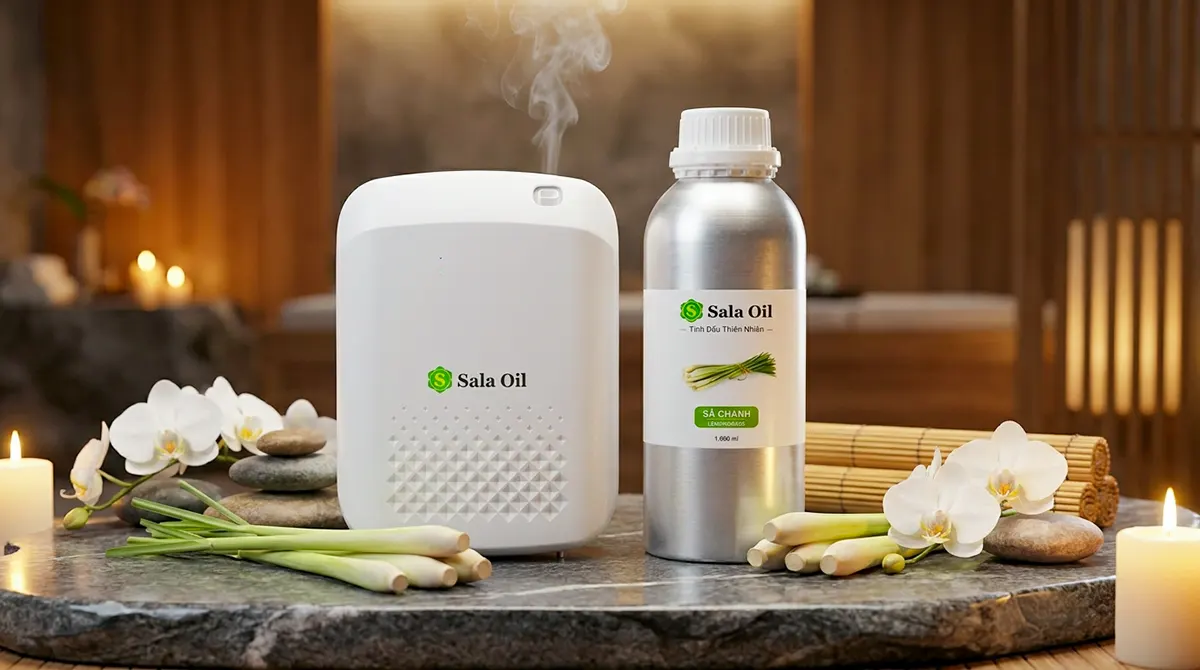 Tinh dầu sả chanh giá sỉ nhập khẩu Ấn Độ Tinh dầu sả chanh trong scent marketing
