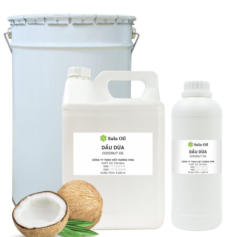 dầu dừa nguyên chất bán sỉ sala oil dầu dừa nguyên chất giá sỉ