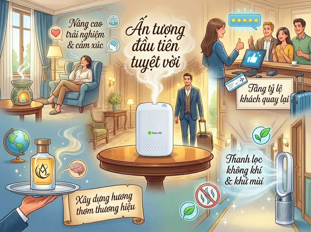 Lợi ích tinh dầu cho khách sạn