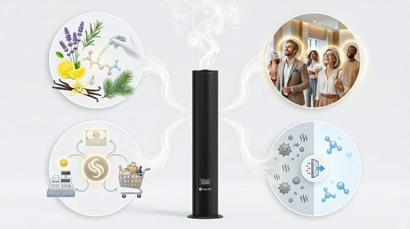 ưu điểm máy khuếch tán tinh dầu công nghiệp