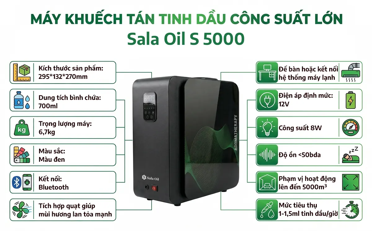Máy khuếch tán tinh dầu công nghiệp S 5000