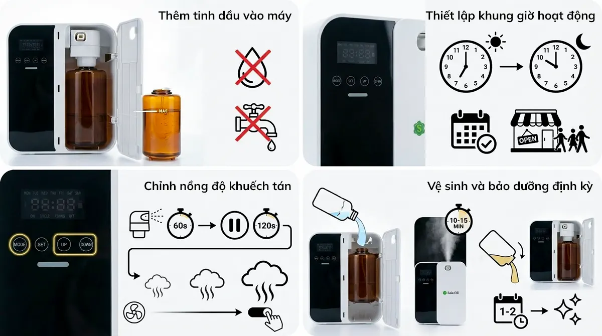 Cách sử dụng tinh dầu xông phòng