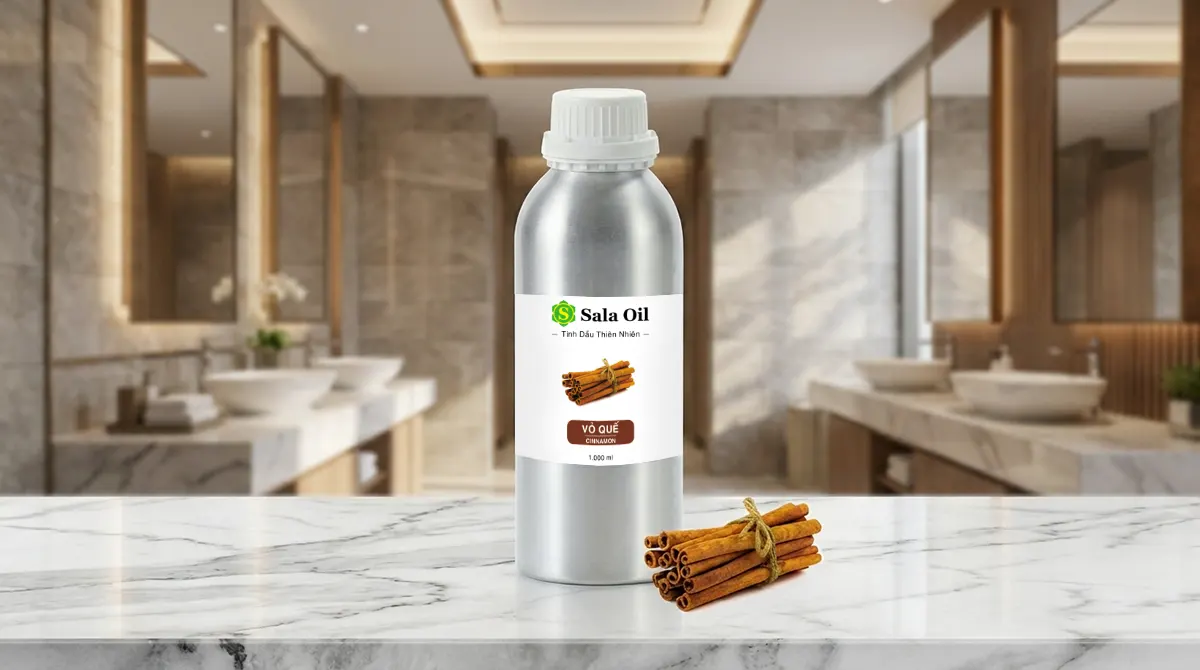 Tinh dầu quế phù hợp cho nhà vệ sinh