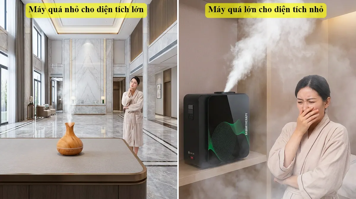chọn sai máy xông tinh dầu Spa