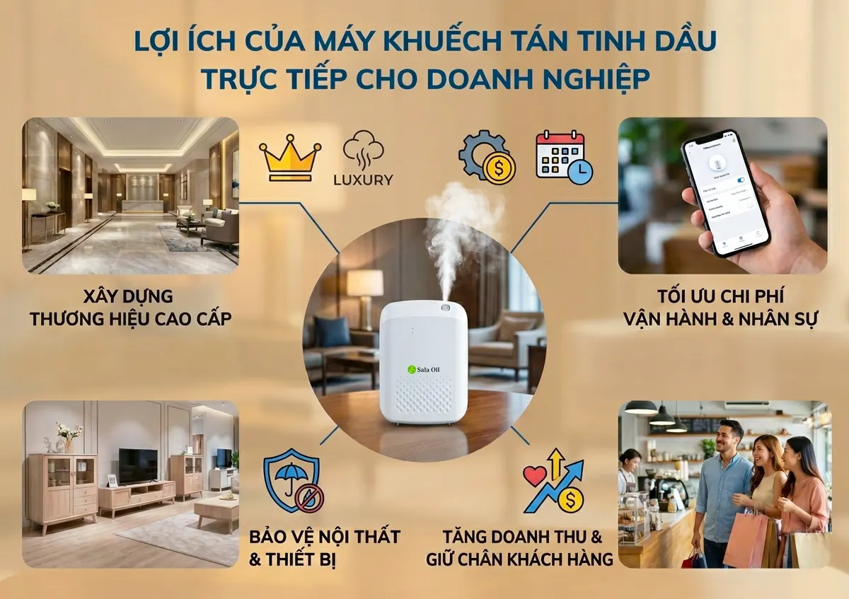 Lợi ích của máy khuếch tán tinh dầu nguyên chất