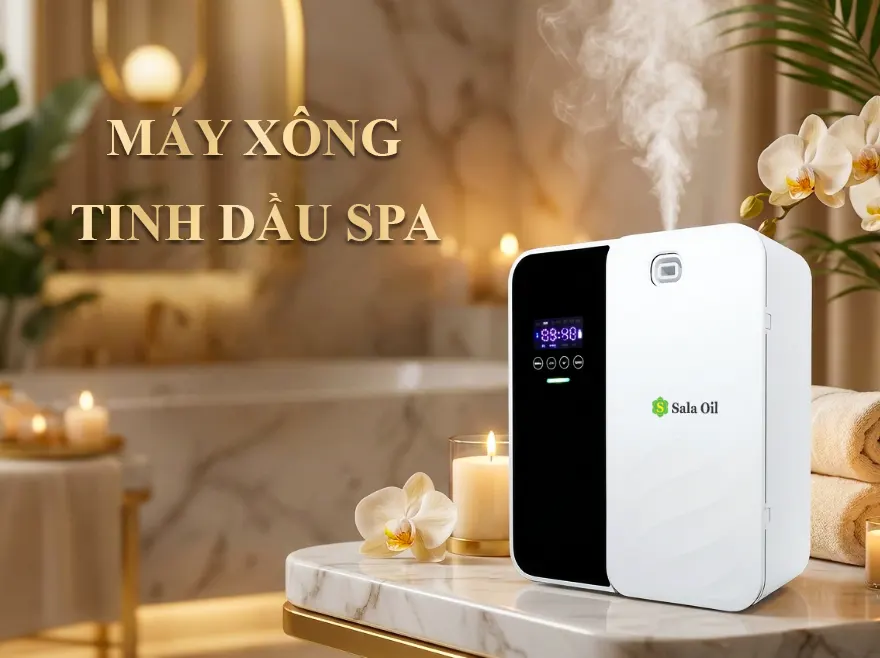 máy xông tinh dầu spa chính hãng sala oil