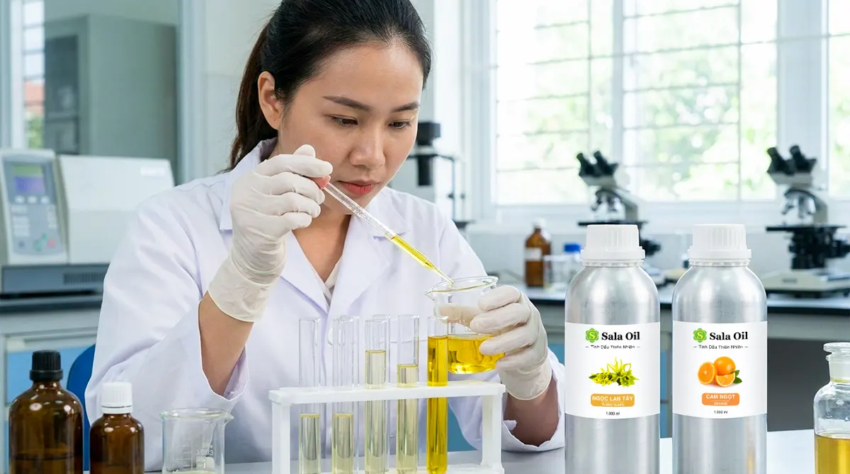Chuyên gia kiểm định chất lượng tinh dầu nguyên chất giá sỉ cho nhà máy sản xuất hóa mỹ phẩm