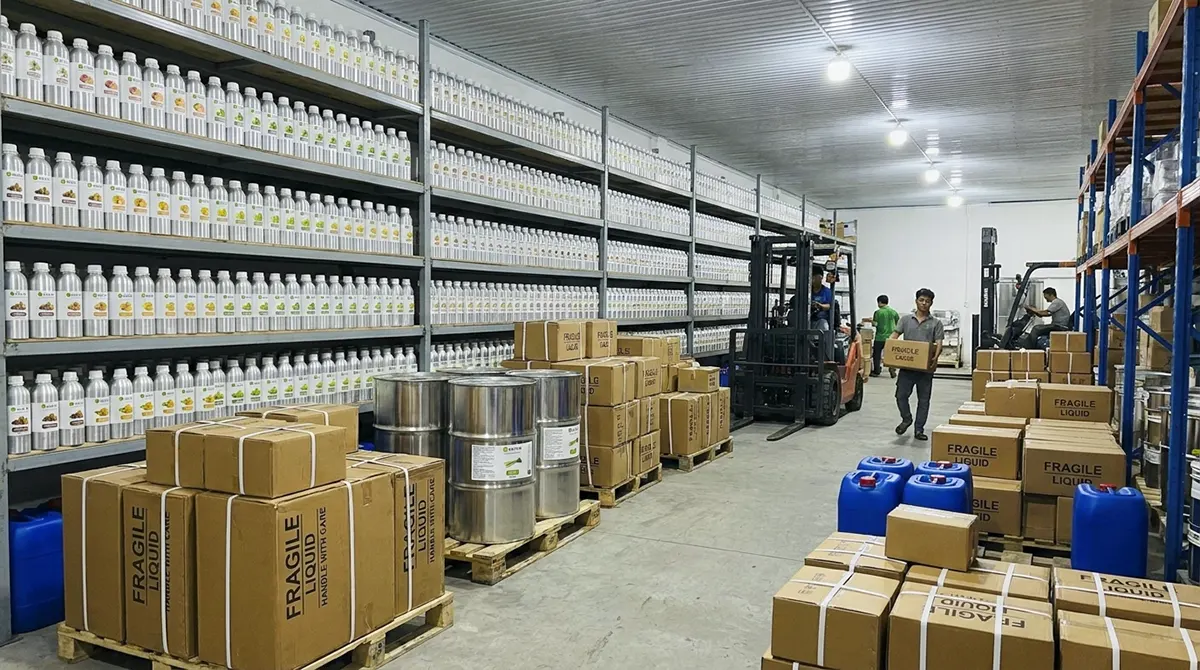 Tổng kho phân phối tinh dầu giá sỉ quy mô lớn tại TPHCM của Sala Oil