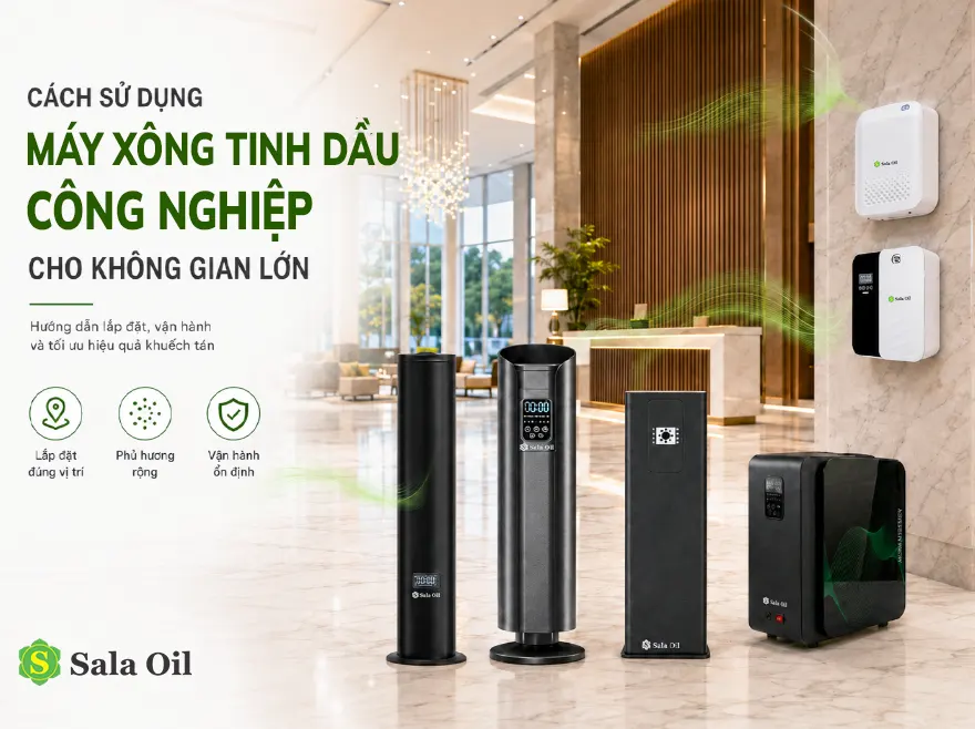 cách sử dụng máy xông tinh dầu công nghiệp