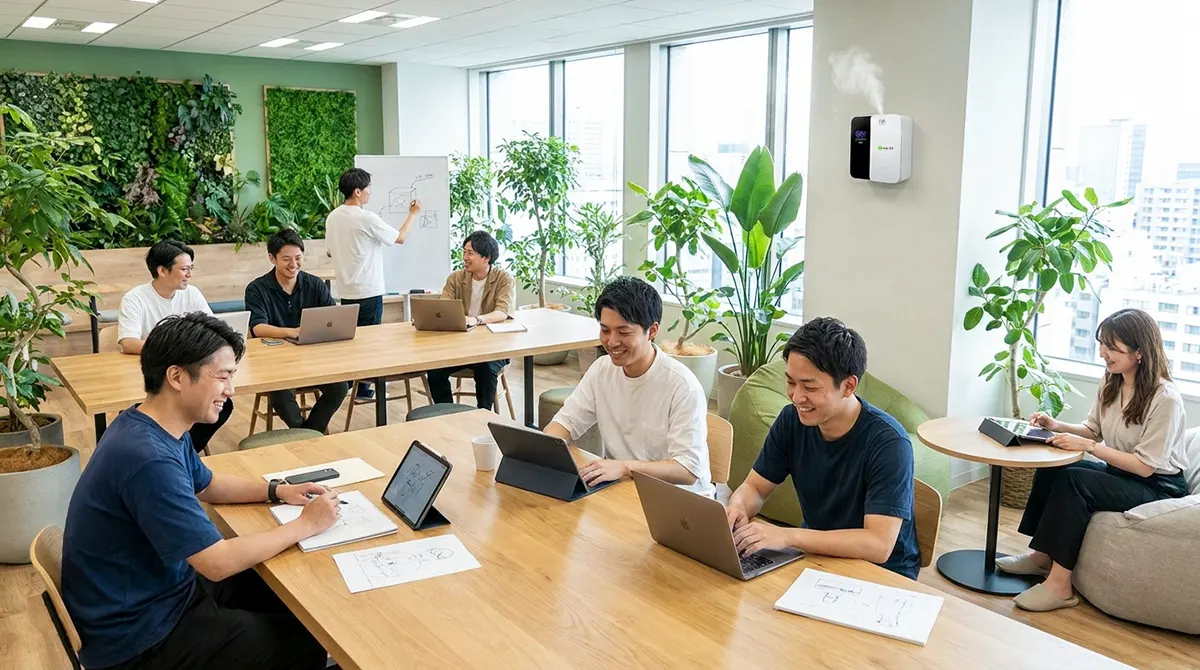 Máy xông tinh dầu văn phòng cao cấp cho doanh nghiệp Lợi ích máy khuếch tán tinh dầu công nghiệp cho văn phòng