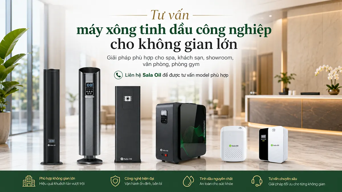 Tư vấn chọn máy xông tinh dầu công nghiệp