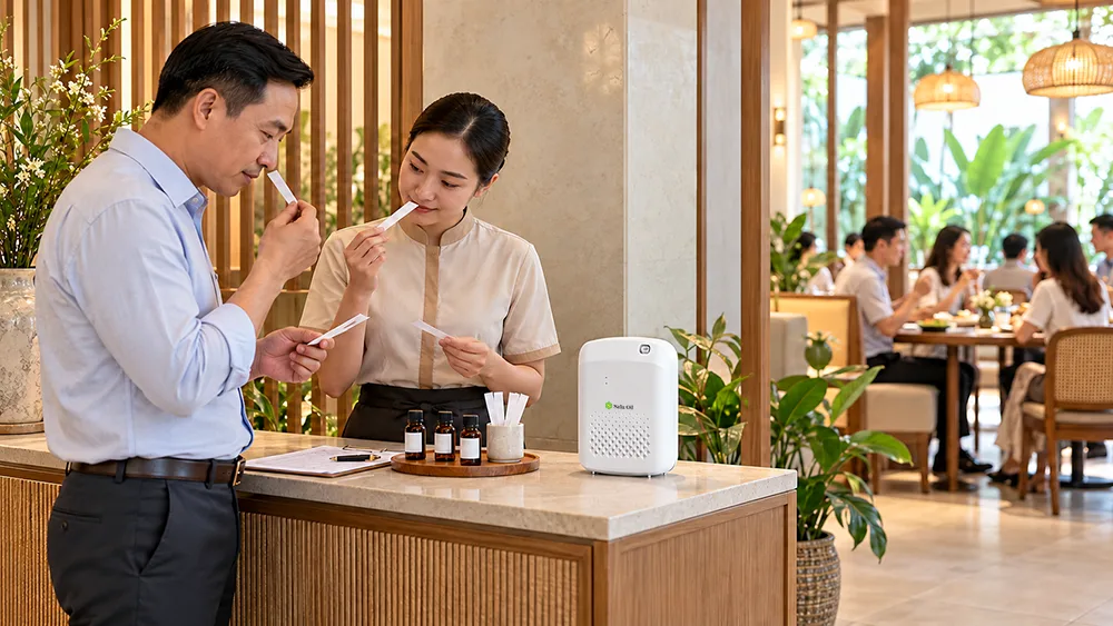 Cách chọn máy tạo mùi hương cho nhà hàng và bố trí theo từng khu vực Chọn mùi hương phù hợp cho nhà hàng