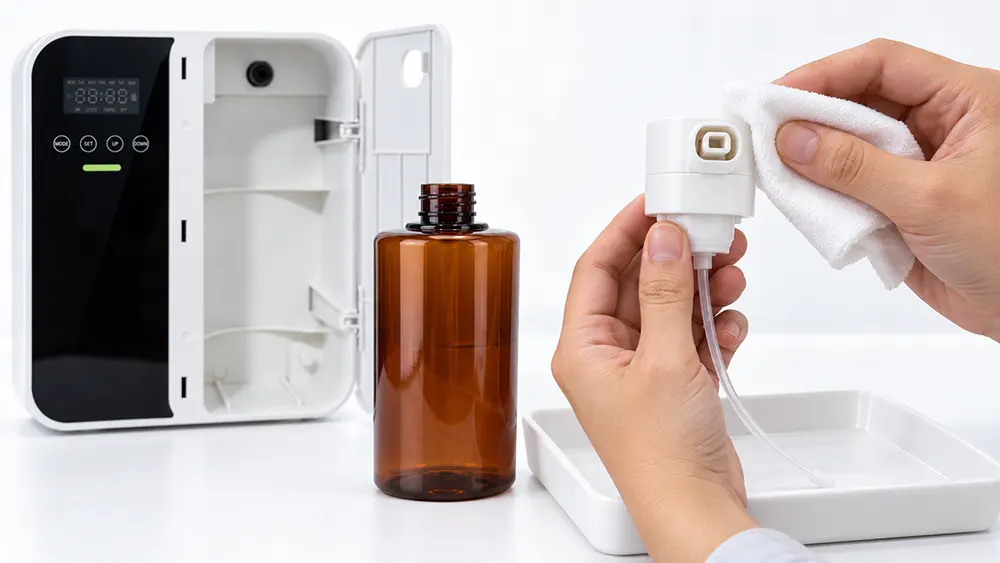 Cách vệ sinh máy xông tinh dầu công nghiệp và đầu phun Làm sạch đầu phun tinh dầu