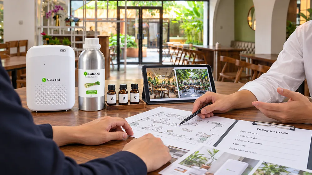 Mua tinh dầu cho quán cà phê tại Sala Oil