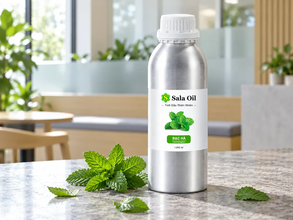 Tinh dầu Ấn Độ giá sỉ và cách chọn cho doanh nghiệp Tinh dầu Bạc Hà Ấn Độ hương thơm tươi mát