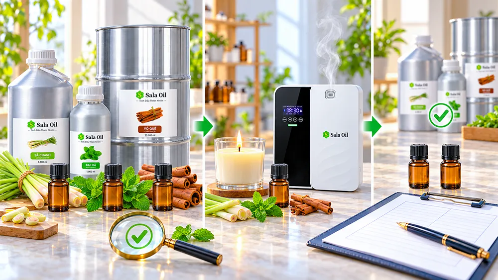 Tinh dầu Ấn Độ giá sỉ và cách chọn cho doanh nghiệp Tinh dầu Ấn Độ được khách hàng tin dùng