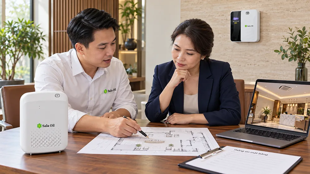 Tư vấn chọn vị trí đặt máy xông tinh dầu