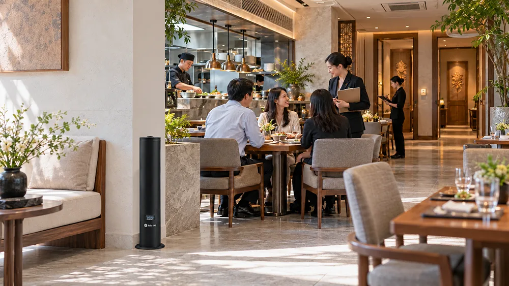 Cách chọn máy tạo mùi hương cho nhà hàng và bố trí theo từng khu vực Vận hành máy tạo hương thơm trong nhà hàng